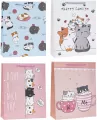 Torebka ozdobna Kotki 18x24x8cm mix ROZETTE. 1 sztuka - tantis.pl
