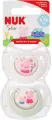 NUK Star. Smoczki 2 sztuki. 6-18 miesięcy. Peppa - tantis.pl