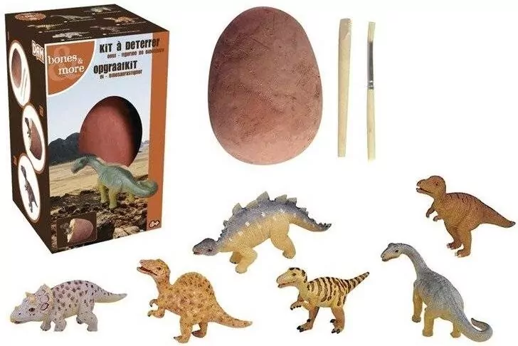 Duża figurka dinozaura - wykopalisko z jajka MIX - tantis.pl