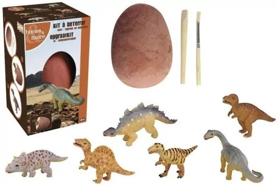 Duża figurka dinozaura - wykopalisko z jajka MIX