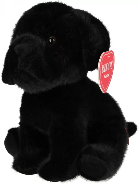 Pies Buldog czarny 25cm - tantis.pl