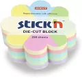 Notes kwiatek 67x67mm 250K 5 kol pastel - tantis.pl