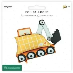 Balon foliowy Koparka 93x68cm - tantis.pl