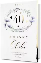 Karnet B6 Urodziny 40