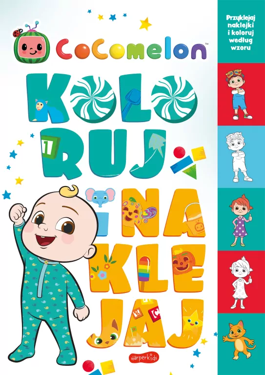 Cocomelon. Koloruj i naklejaj - tantis.pl