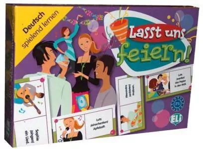 Gra językowa Niemiecki Lasst uns feiern !. Opr. karton - tantis.pl