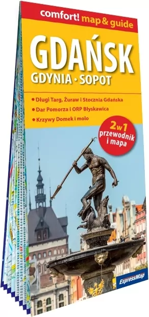 Gdańsk, Gdynia, Sopot 2w1. Mapa i przewodnik - tantis.pl