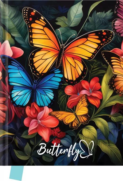 Pamiętnik Butterfly 14x18cm 80 kartek - tantis.pl