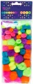 Pompony akrylowe neon mix - tantis.pl