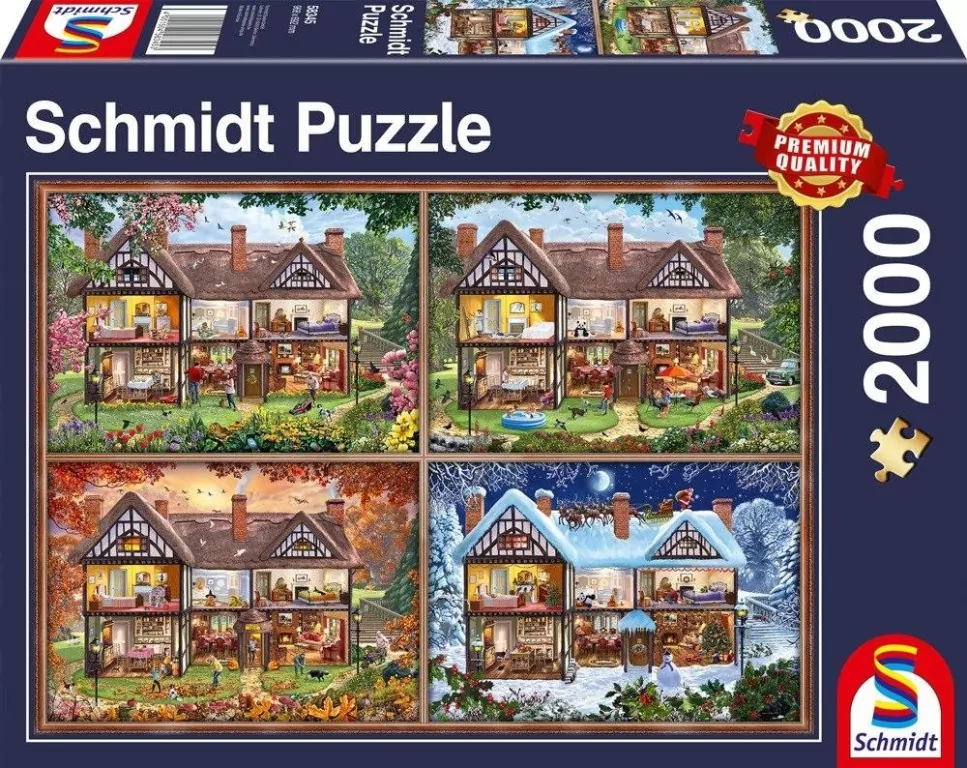 Puzzle 2000. Dom na cztery pory roku - tantis.pl