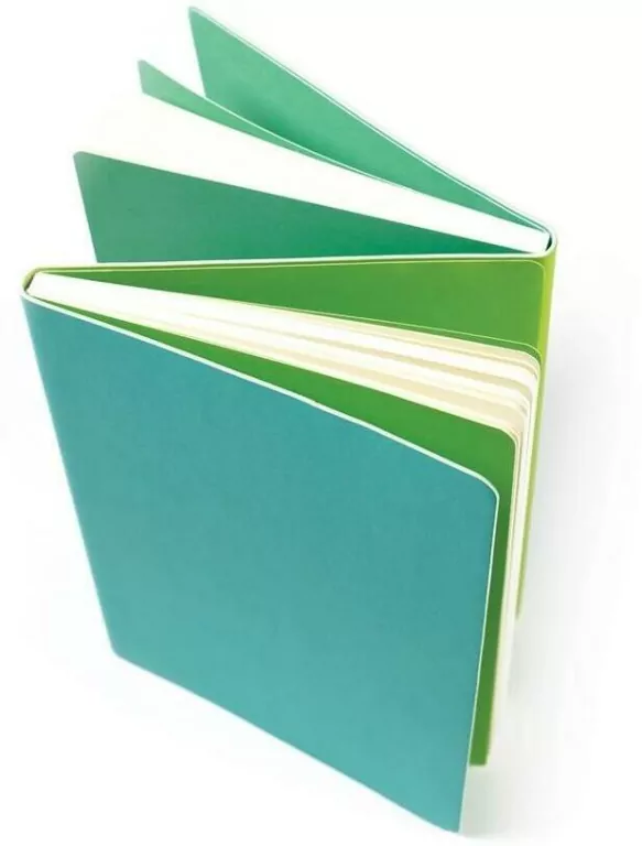 Notatnik dwustronny linie/gładki morski - tantis.pl