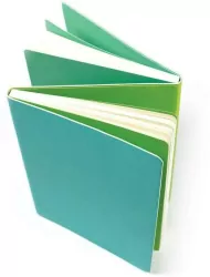 Notatnik dwustronny linie/gładki morski