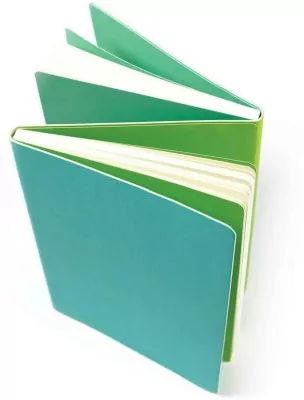 Notatnik dwustronny linie/gładki morski