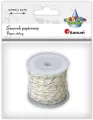 Sznurek papierowy 2mm 10m biało-złoty - tantis.pl