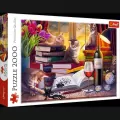 Puzzle 2000 Koci wieczór TREFL - tantis.pl