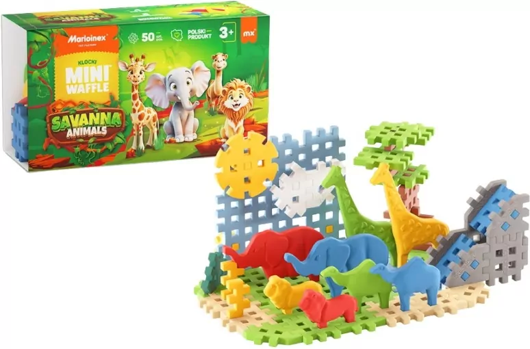 Mini Waffle 50el Animals Sawanna - tantis.pl