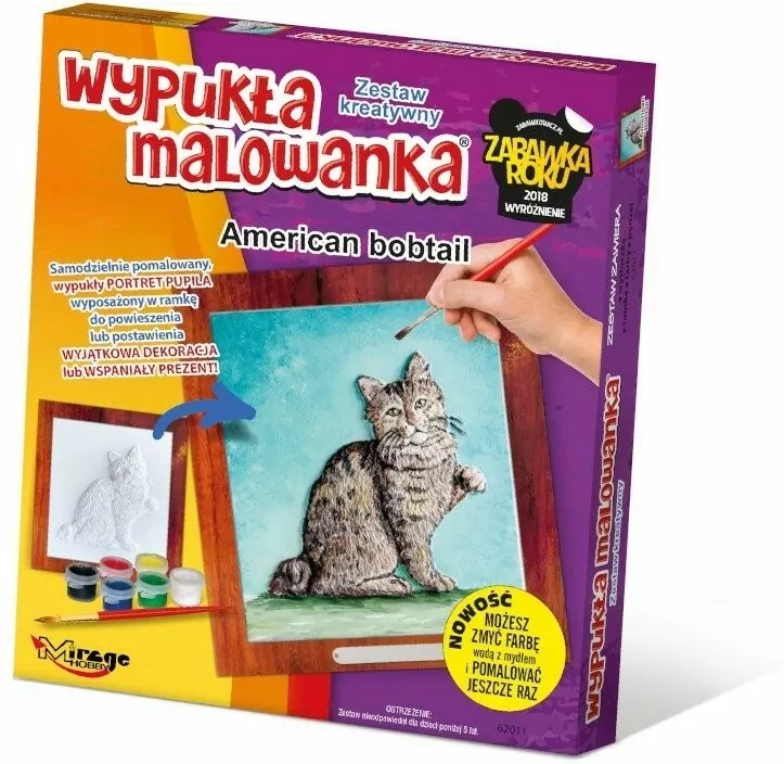 Wypukła Malowanka. Kot American Bobtail - tantis.pl