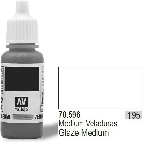 VALLEJO Lakier Nr195 Gla ze Medium 17mlAuxiliary - tantis.pl