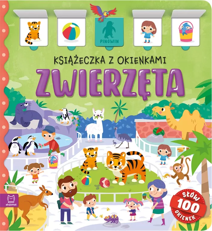 Zwierzęta. Książeczka z okienkami. 100 okienek - tantis.pl