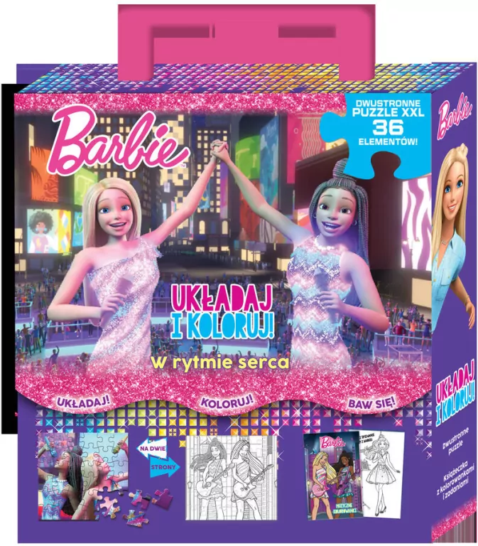 Barbie. Układaj i koloruj. W rytmie serca - tantis.pl
