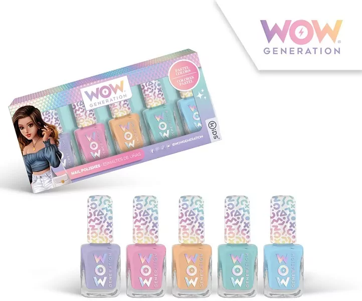 Zestaw pastelowych lakierów do paznokci 5szt. WOW00018 - tantis.pl