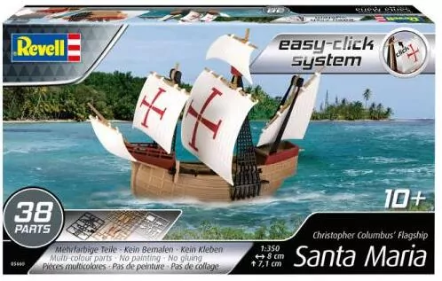Revell. Model do sklejania 05660 1/350 Statek Santa Maria (easy klick) - tantis.pl