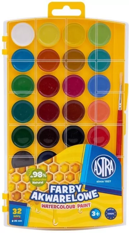 Farby akwarelowe. 32 kolory - tantis.pl