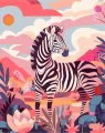 Malowanie po numerach 40x50 Zebra - tantis.pl