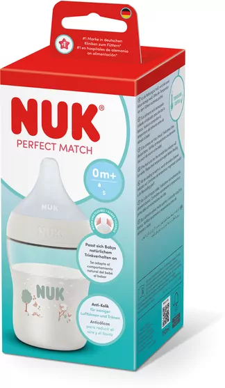 NUK. Butelka z silikonowym smoczkiem. 150 ml. Owca - tantis.pl