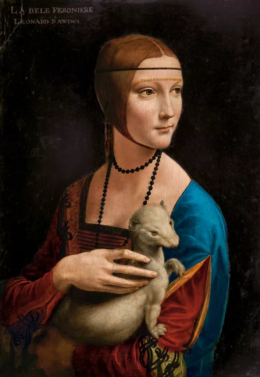 Puzzle 1000. Dama z łasiczką, Leonardo da Vinci - tantis.pl