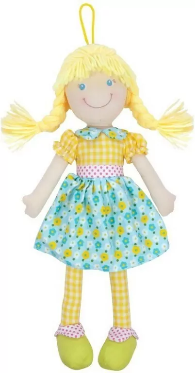 Lalka szmaciana Cornelia 38cm niebieska - tantis.pl