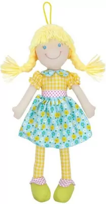 Lalka szmaciana Cornelia 38cm niebieska