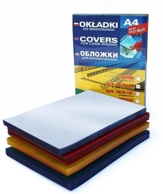 Okładka do bindowania A4, przezroczysta 0,20 356, 100 sztuk - tantis.pl