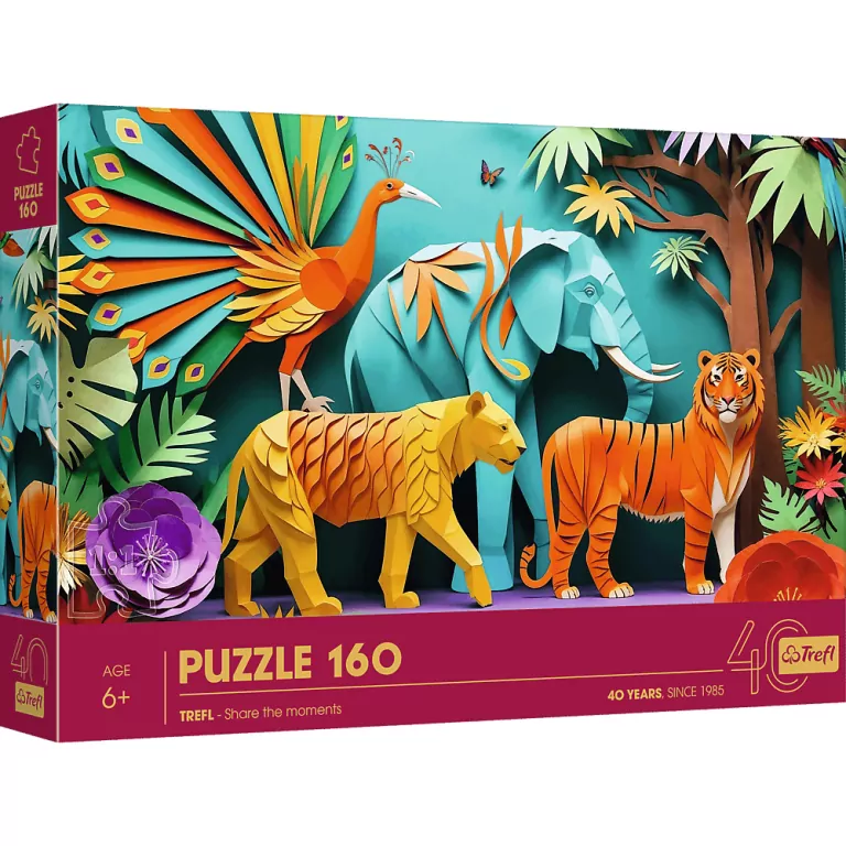 Puzzle 160 Paper Art: Dżungla TREFL - tantis.pl