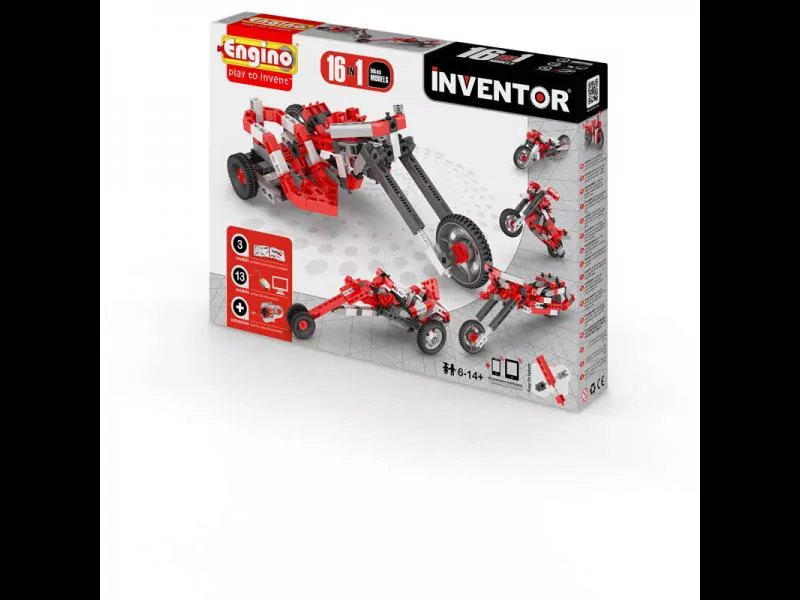 Klocki konstrukcyjne 16w1 Motorbikes Engino Inventor - tantis.pl