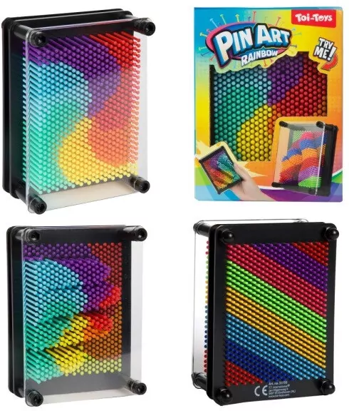 TABLICA SZPILKOWA 12X9 PIN ART RAINBOW MIX2 W24 - tantis.pl