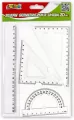 Komplet kreślarski z linijką 20cm - tantis.pl