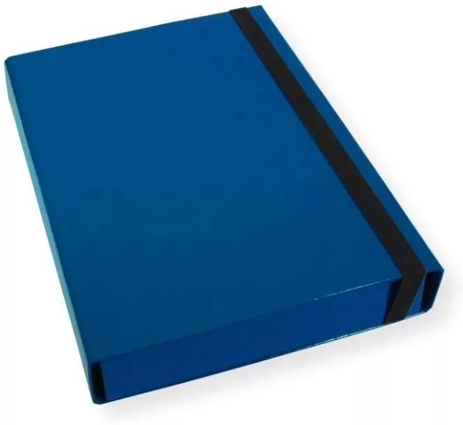 Teczka A4 skrzydłowa 5cm niebieska - tantis.pl