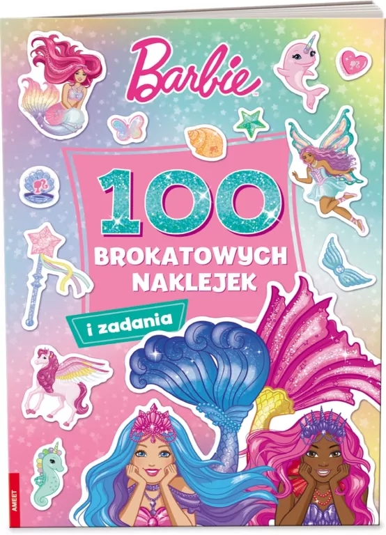 Mattel Barbie Dreamtopia. 100 brokatowych naklejek - tantis.pl