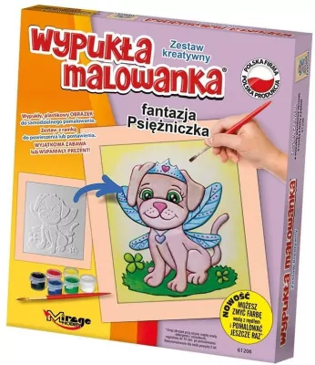 Wypukła malowanka Fantazja Psiężniczka