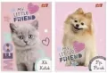 Zeszyt My little friend. A4/32K linia dwukolorowa. 1 sztuka - tantis.pl
