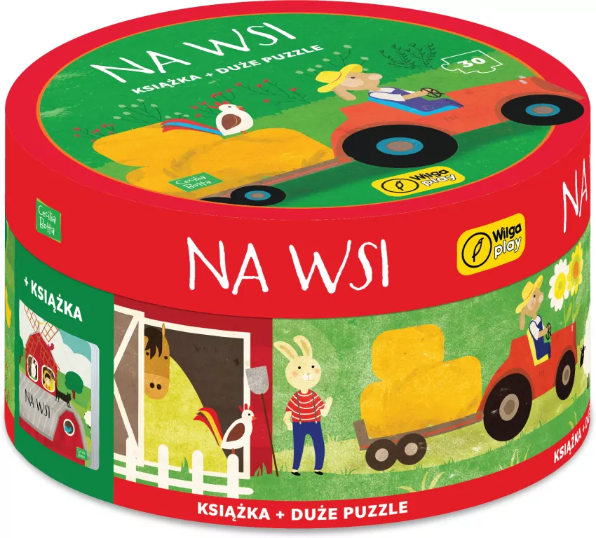 Na wsi książka z puzzlami w pudełku - tantis.pl