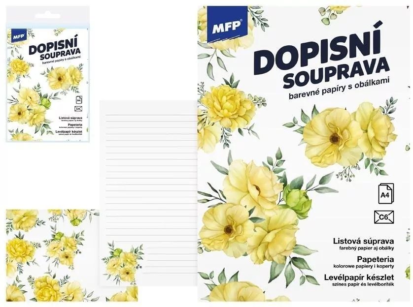 Papeteria lux 5+10 kwiaty - tantis.pl