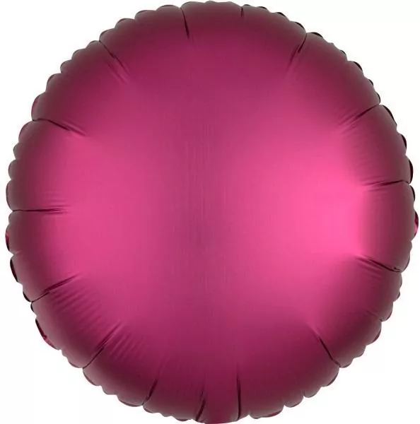 Balon foliowy Lustre purpurowy okrągły 43cm - tantis.pl