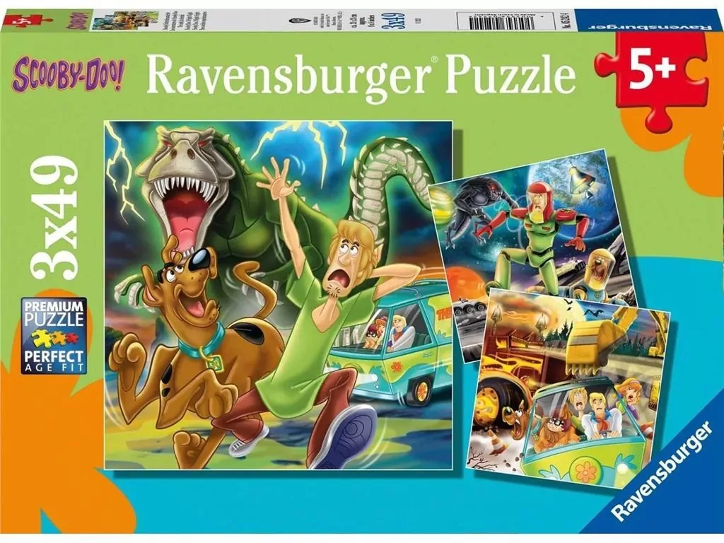 Ravensburger. Puzzle dla dzieci 3x49. Scooby Doo - tantis.pl