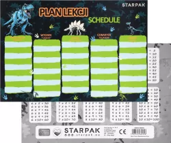 Plan lekcji z tabliczką mnożenia