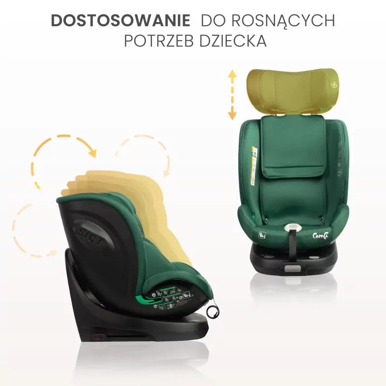 Caretero Fotelik Comfi zielony (40-150cm) - tantis.pl