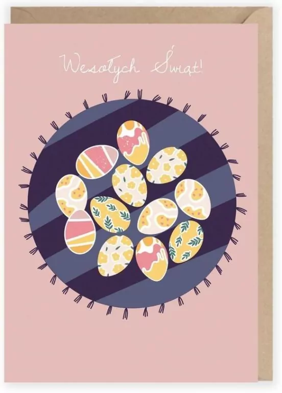 Kartka okolicznościowa Jajeczka na.., eko K088 - tantis.pl
