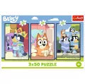 Puzzle 3x50. Rodzina Bluey. 34890 - tantis.pl
