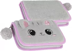 Piórnik 1zamek 2klapki bez wyposażenia Kitty plusz
